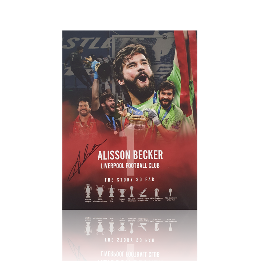 Alisson Becker Hand Signed 12" x16" Montage.
