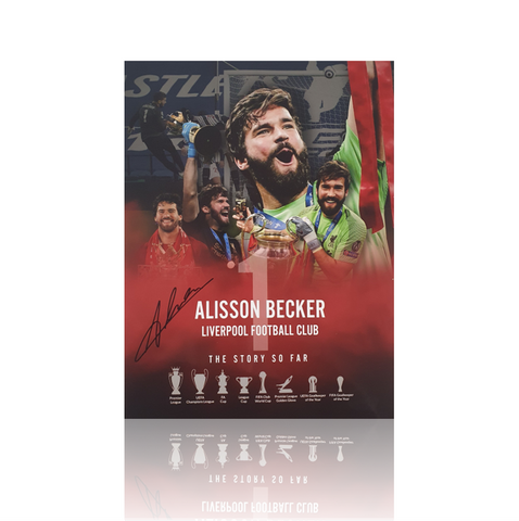 Alisson Becker Hand Signed 12" x16" Montage.