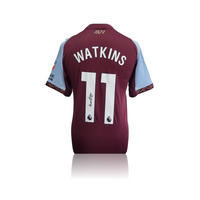 Ollie Watkins Hand Signed Aston Villa 2025-26 Home Shirt in AAA Gift Box