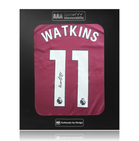 Ollie Watkins Hand Signed Aston Villa 2025-26 Home Shirt in AAA Gift Box