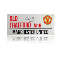 Peter Schmeichel Hand Signed Old Trafford Sign In Classic Frame