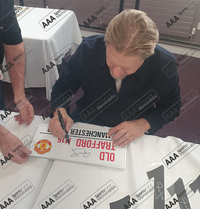Peter Schmeichel Hand Signed Old Trafford Sign In Classic Frame