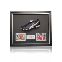 Kenny Dalglish Hand Signed Puma 'KING' Football Boot in Deluxe Classic Dome Frame