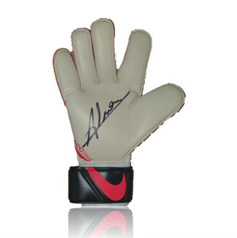 Alisson Becker Hand Signed White/Pink Nike Vapour Grip3 Goalkeepers Glove