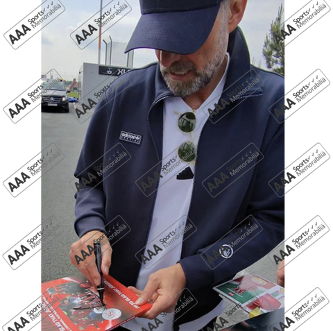 Jurgen Klopp Hand Signed 'LFC Icons' Programme In Deluxe Classic Frame