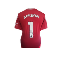 Ruben Amorim Hand Signed Manchester United 2024-25 Home Shirt in AAA Gift Box