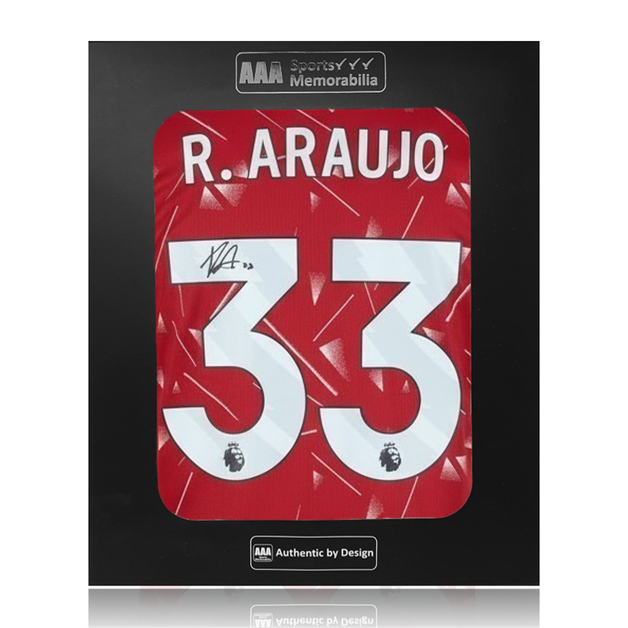 Ronald Araujo Hand Signed Liverpool 2026-27 Home Shirt in AAA Gift Box