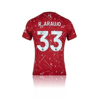 Ronald Araujo Hand Signed Liverpool 2026-27 Home Shirt in AAA Gift Box