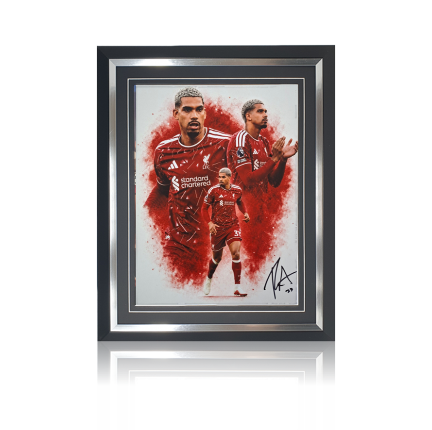 Ronald Araujo Hand Signed 12" x16" Montage In Deluxe Classic Frame