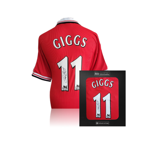 Ryan Giggs Hand Signed Manchester United 1998/99 Home Shirt in AAA Gift Box