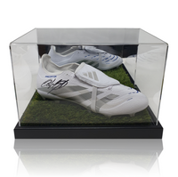 Ryan Giggs Hand Signed White Adidas PREDATOR Football Boot in Acrylic Display Case