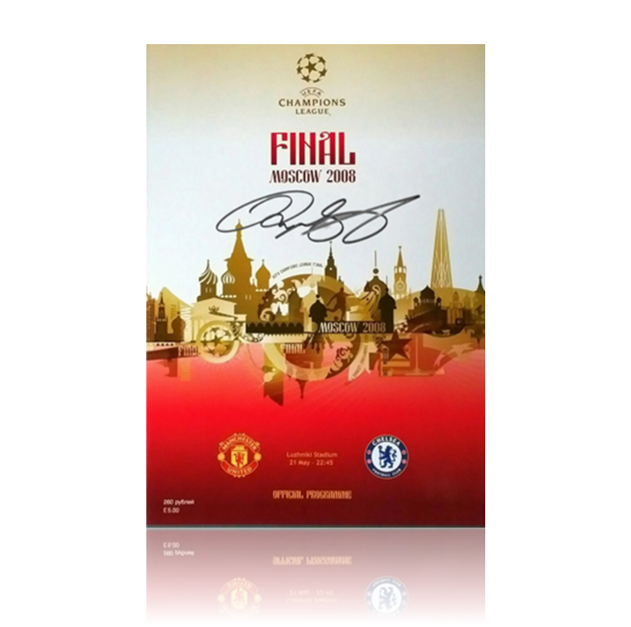 Ryan Giggs Hand Signed 2008 CHAMPIONS LEAGUE Programme In Classic Frame