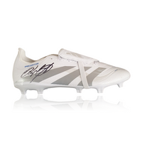 Ryan Giggs Hand Signed White Adidas PREDATOR Football Boot in Deluxe Dome Frame