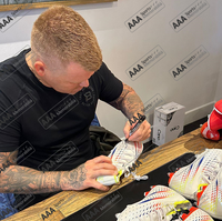 John Arne Riise Hand Signed PACKAGE - Football Boot + Anfield Road Sign