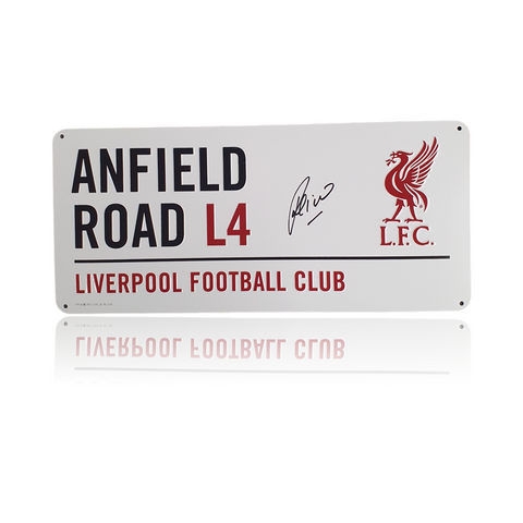 Pepe Reina Hand Signed Anfield Road Sign