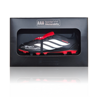 Steven Gerrard Hand Signed BLACK/WHITE/RED Adidas Predator Football Boot In AAA Gift Box