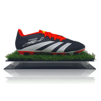 Steven Gerrard Hand Signed BLACK/WHITE/RED Adidas Predator Football Boot In Acrylic Display Case