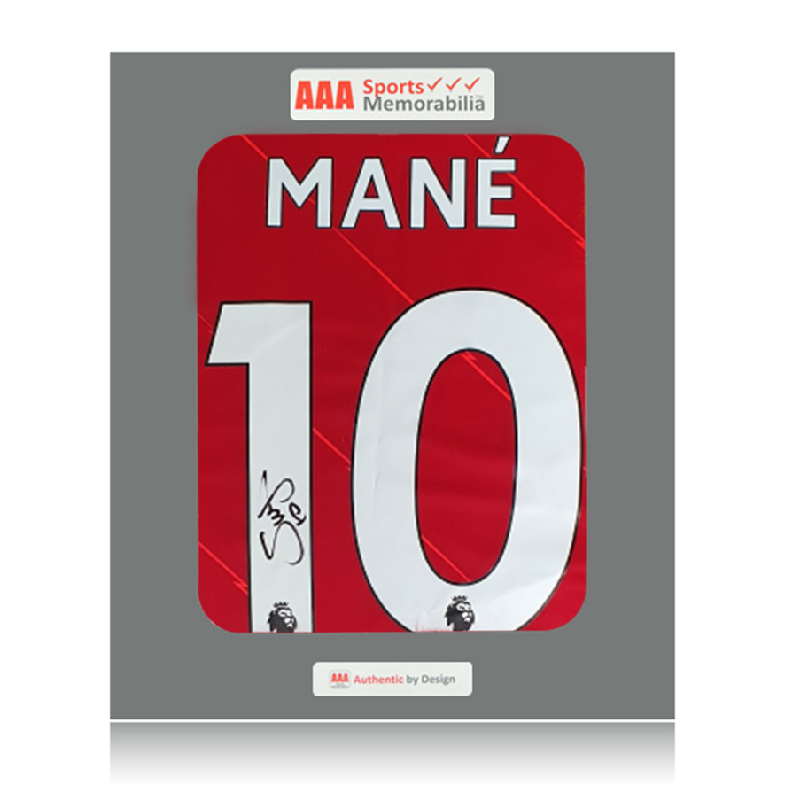 Sadio Mane Hand Signed Liverpool 2021-22 Home Shirt in AAA Gift Box