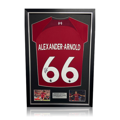 Trent Alexander-Arnold Hand Signed Liverpool 2022-23 Home Shirt in Deluxe Classic Frame