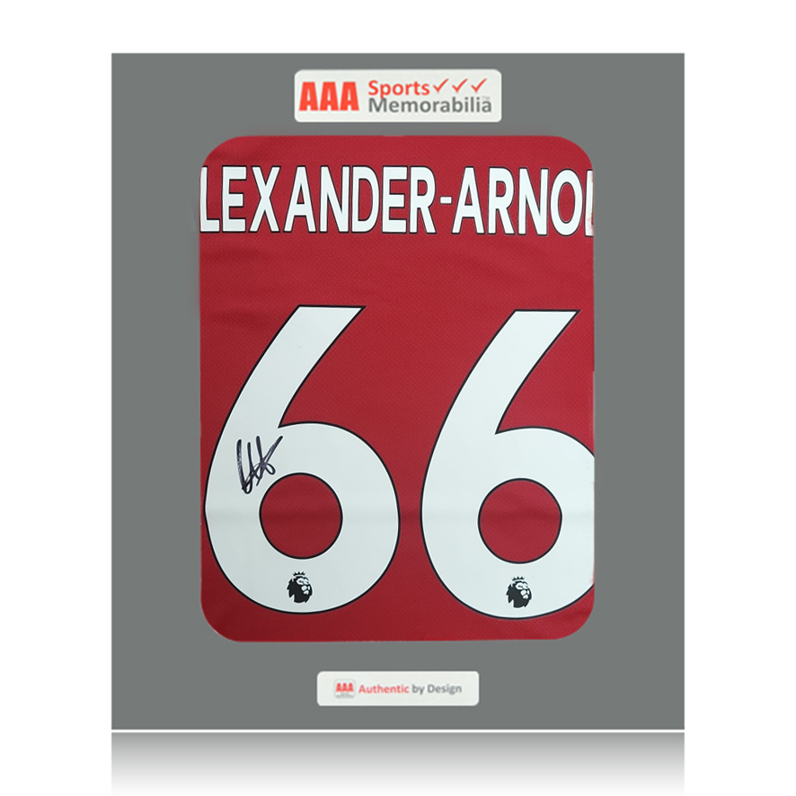 Trent Alexander-Arnold Hand Signed Liverpool 2022-23 Home Shirt in AAA Gift Box