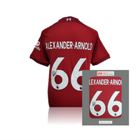 Trent Alexander-Arnold Hand Signed Liverpool 2022-23 Home Shirt in AAA Gift Box