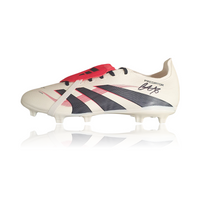 Trent Alexander-Arnold Hand Signed WHITE/BLACK 'PREDATOR' Boot in Deluxe Classic Dome Frame