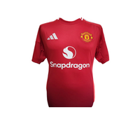 Matthijs de Ligt Hand Signed Manchester United 2024-25 Home Shirt in Deluxe Classic Frame