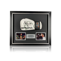 Oleksandr Usyk Hand Signed White RIVAL Boxing Glove in Deluxe Classic Acrylic Dome Frame