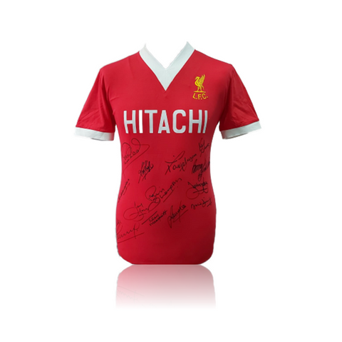 Liverpool FC European Cup Winners Shirt Signed by 13 LFC Legends In AAA Gift Box