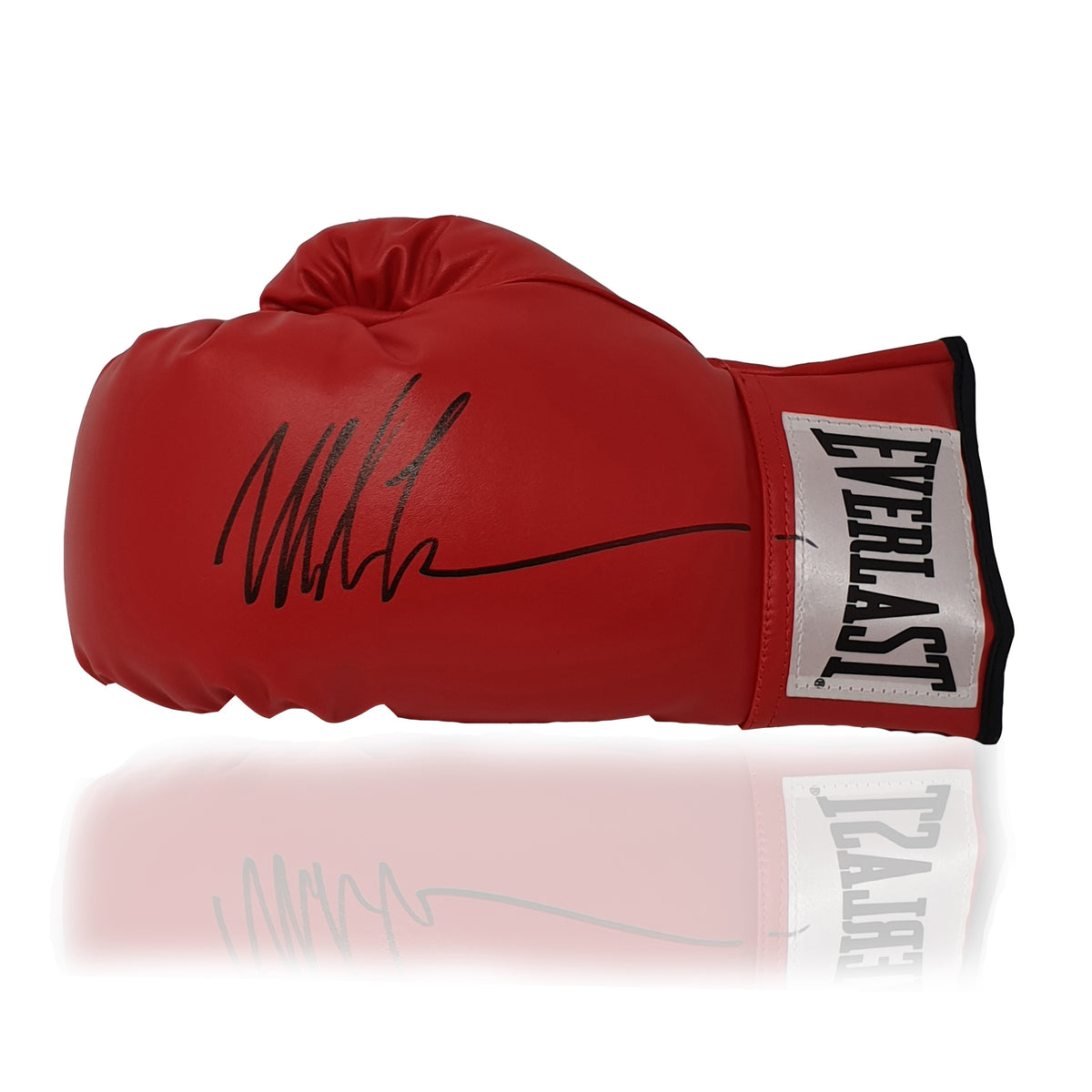 Mike Tyson Hand Signed Red Everlast Glove