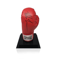 Mike Tyson Hand Signed Red Everlast Boxing Glove in Deluxe Acrylic Display Case