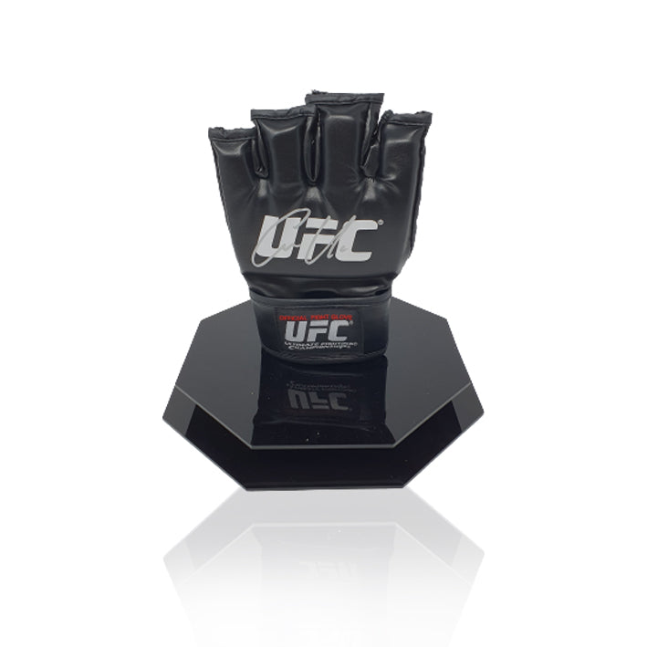 Conor McGregor Black Hand Signed MMA Glove in DELUXE Octagon Display Case