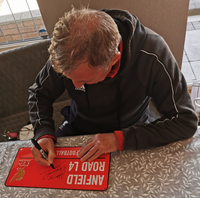 Alan Kennedy Hand Signed RED ‘Anfield Road’ Metal Sign