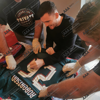 Andy Robertson Hand Signed Liverpool 2022-23 3rd Shirt in Deluxe Classic Frame