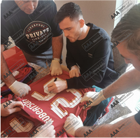 Andy Robertson Hand Signed Liverpool 2022-23 Home Shirt in Deluxe Classic Frame