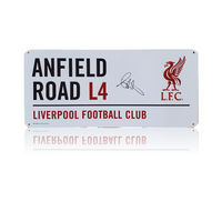 Andy Robertson Hand Signed Anfield Road Sign In Deluxe Classic Frame