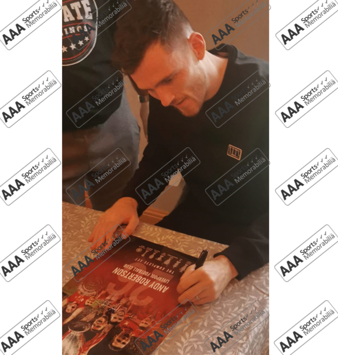 Andy Robertson Hand Signed 12" X 16" Montage