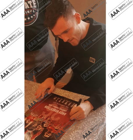 Andy Robertson Hand Signed 12" X 16" Montage