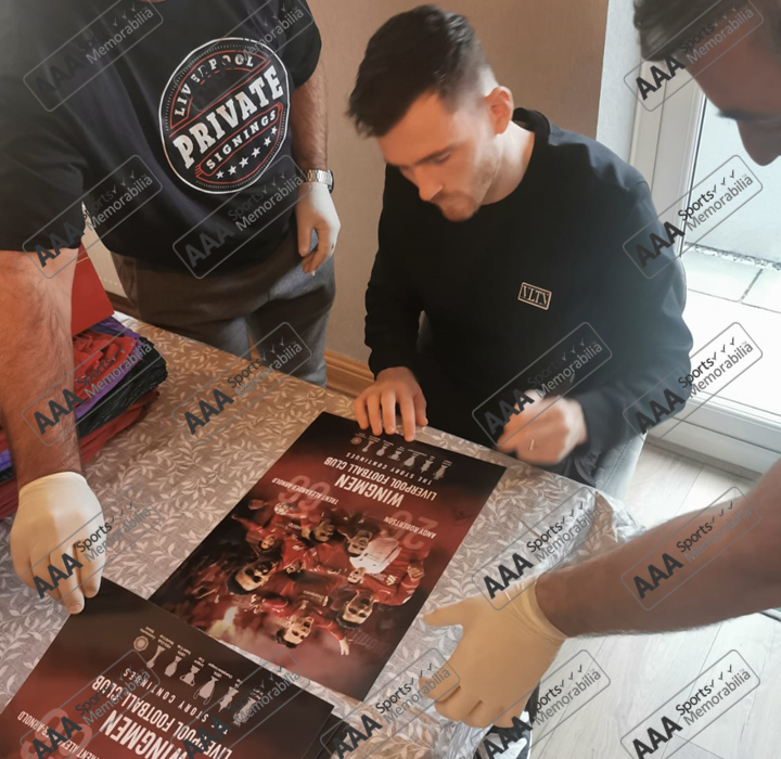 Trent Alexander Arnold/ Andy Robertson Hand Signed 12" X 16" Montage in Classic Frame