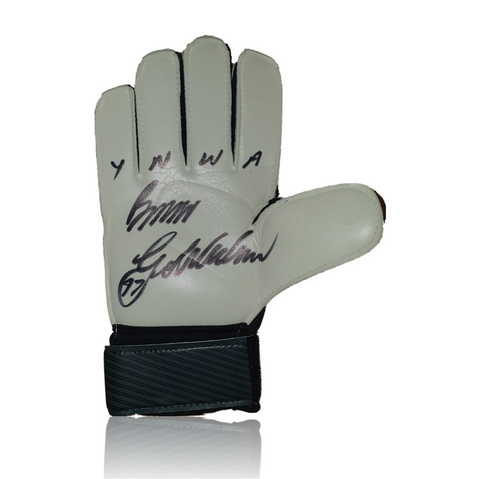 Bruce Grobbelaar Hand Signed BLACK Umbro Goalkeepers Glove.