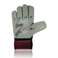 Bruce Grobbelaar Hand Signed RED Umbro Goalkeepers Glove In Deluxe Classic Frame.