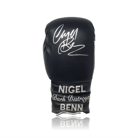 Nigel Benn Hand Signed DARK DESTROYER' Boxing Glove
