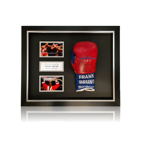 Frank Bruno Hand Signed Boxing Glove In Deluxe Classic Dome Frame