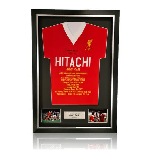 Jimmy Case Hand Signed Honours Shirt in Deluxe Classic Frame