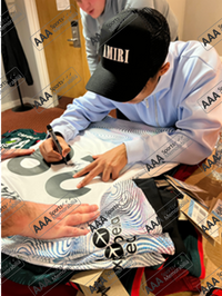 Fabio Carvalho Hand Signed Liverpool 2022-23 Away Shirt in AAA Gift Box