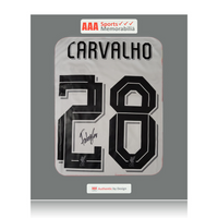 Fabio Carvalho Hand Signed Liverpool 2022-23 Away Shirt in AAA Gift Box