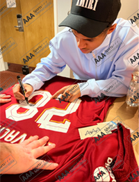 Fabio Carvalho Hand Signed Liverpool 2022-23 Home Shirt in Deluxe Classic Frame