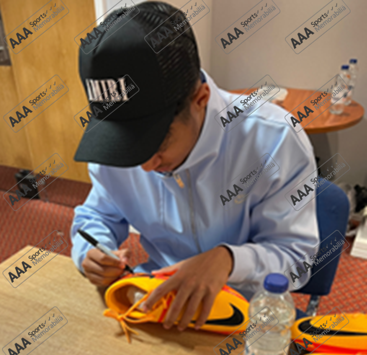 Fabio Carvalho Hand Signed ORANGE Nike Football Boot