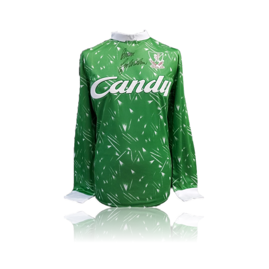 Bruce Grobbelaar Hand Signed CANDY Goalkeepers Shirt