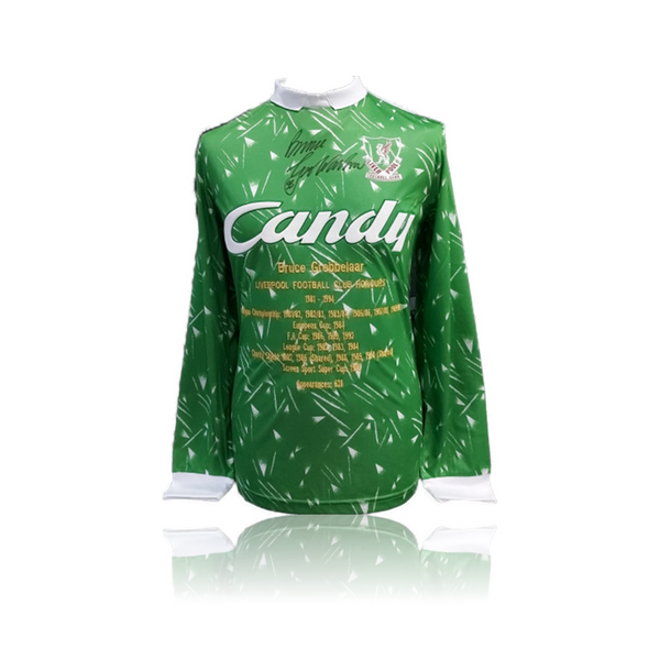 Bruce Grobbelaar Hand Signed CANDY Goalkeepers Honours Shirt AAA Sports Memorabilia